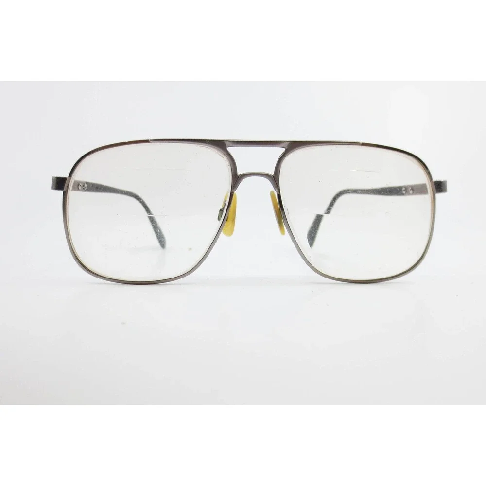 Hudson Z-87 Aviator Glasses Gunmetal Metal Frames 57-15-145 Vintage Style